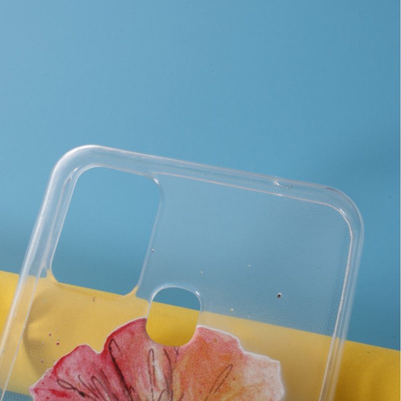 Hülle Für Samsung Galaxy M31 Transparente Aquarellmohnblume