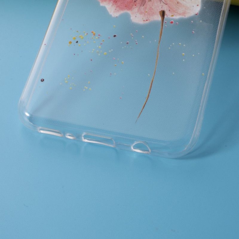 Hülle Für Samsung Galaxy M31 Transparente Aquarellmohnblume
