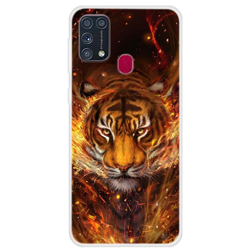 Hülle Samsung Galaxy M31 Feuertiger