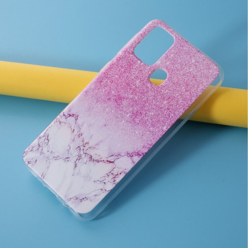 Hülle Samsung Galaxy M31 Handyhülle Abgebauter Marmor
