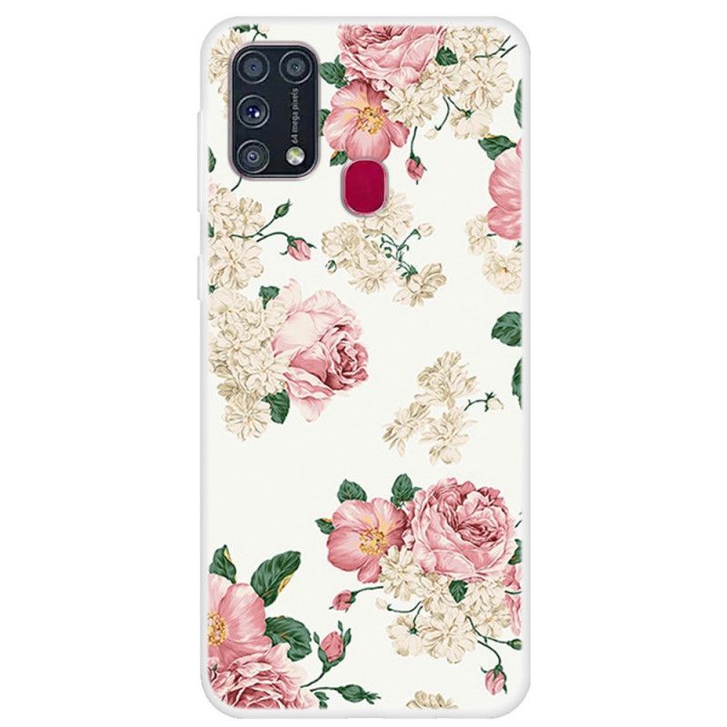 Hülle Samsung Galaxy M31 Handyhülle Freiheitsblumen