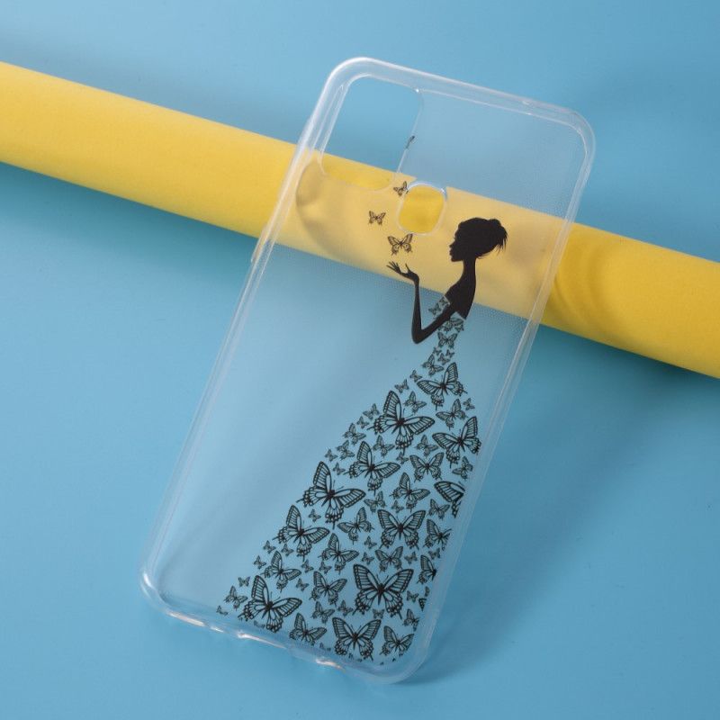 Hülle Samsung Galaxy M31 Handyhülle Transparentes Schmetterlingskleid