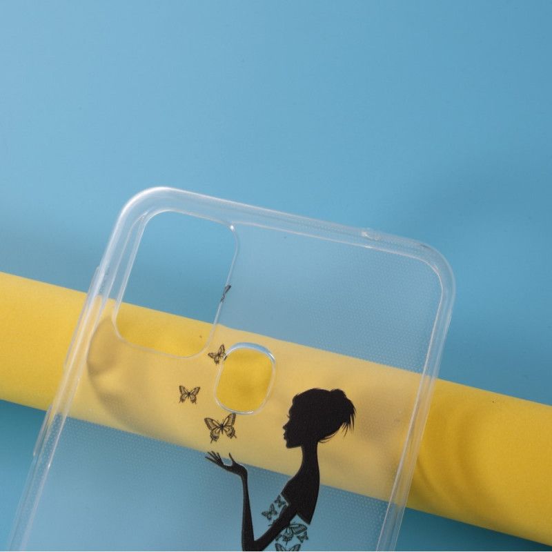 Hülle Samsung Galaxy M31 Handyhülle Transparentes Schmetterlingskleid