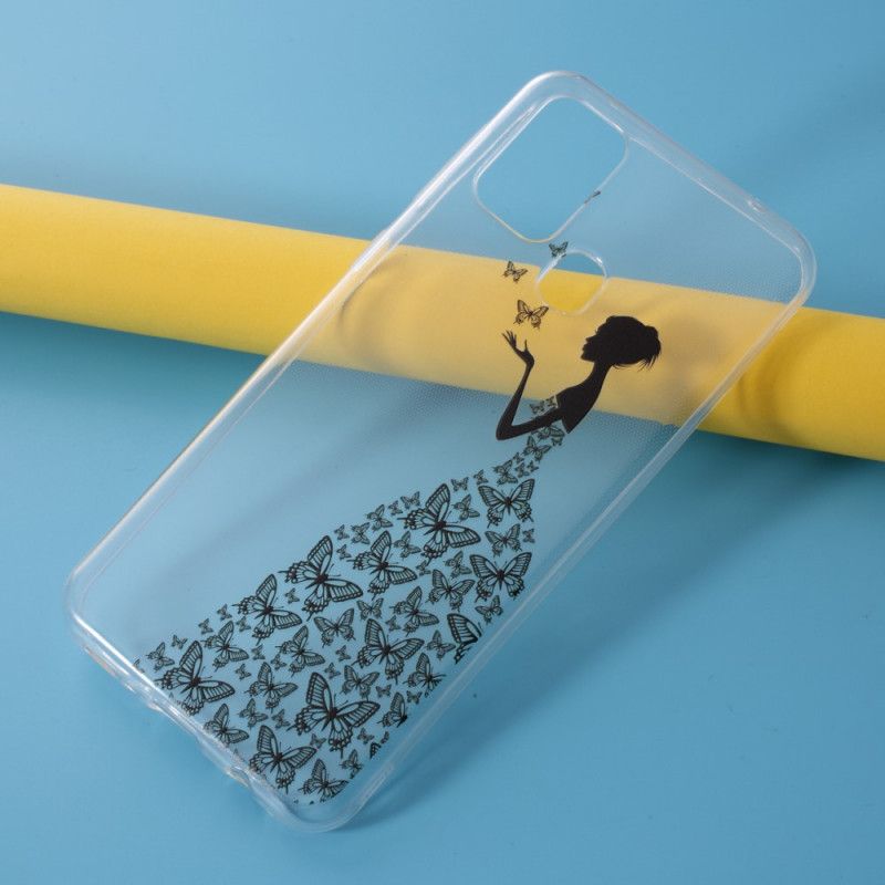 Hülle Samsung Galaxy M31 Handyhülle Transparentes Schmetterlingskleid