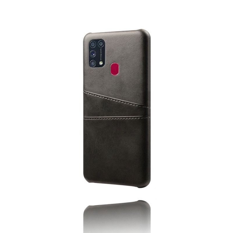 Hülle Samsung Galaxy M31 Magenta Karteninhaber