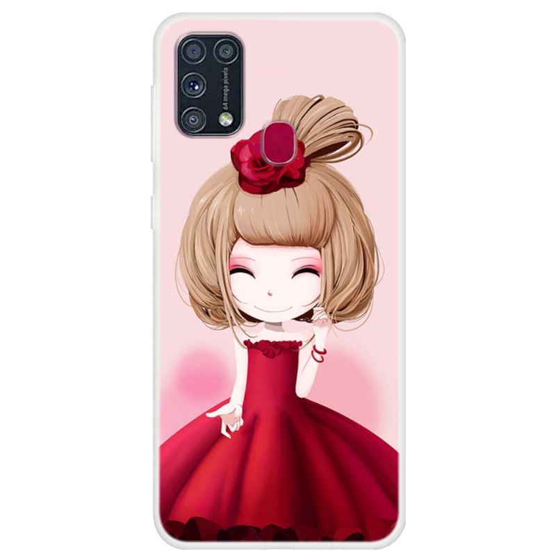 Hülle Samsung Galaxy M31 Manga Lady