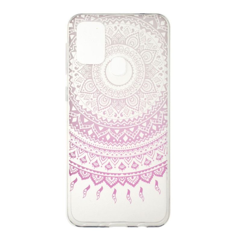 Hülle Samsung Galaxy M31 Pink Transparentes Buntes Mandala