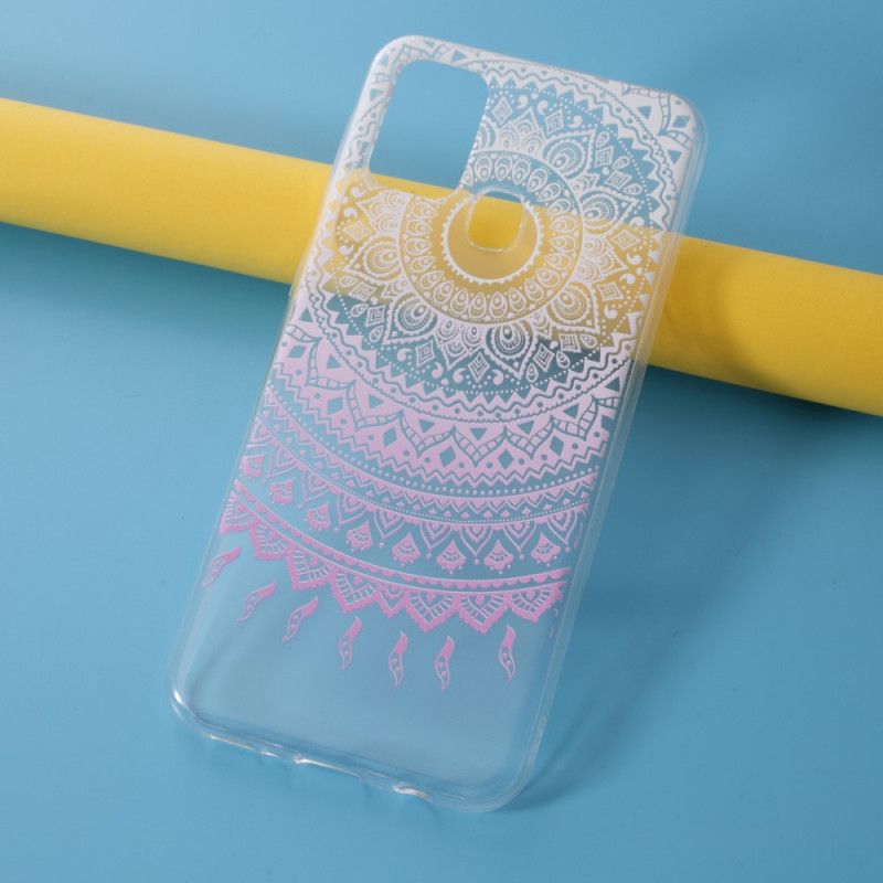 Hülle Samsung Galaxy M31 Pink Transparentes Buntes Mandala