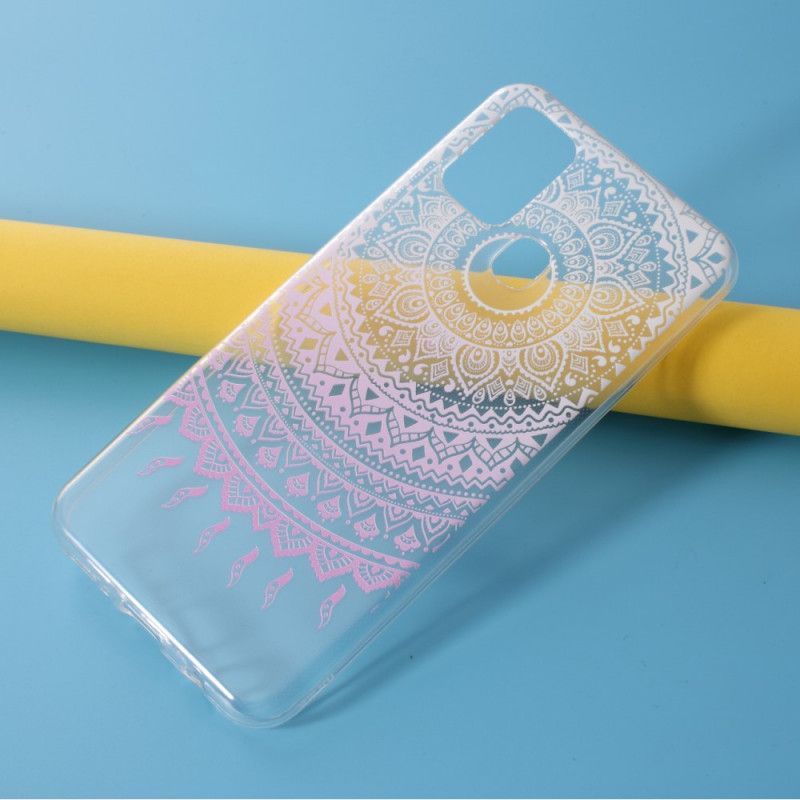 Hülle Samsung Galaxy M31 Pink Transparentes Buntes Mandala