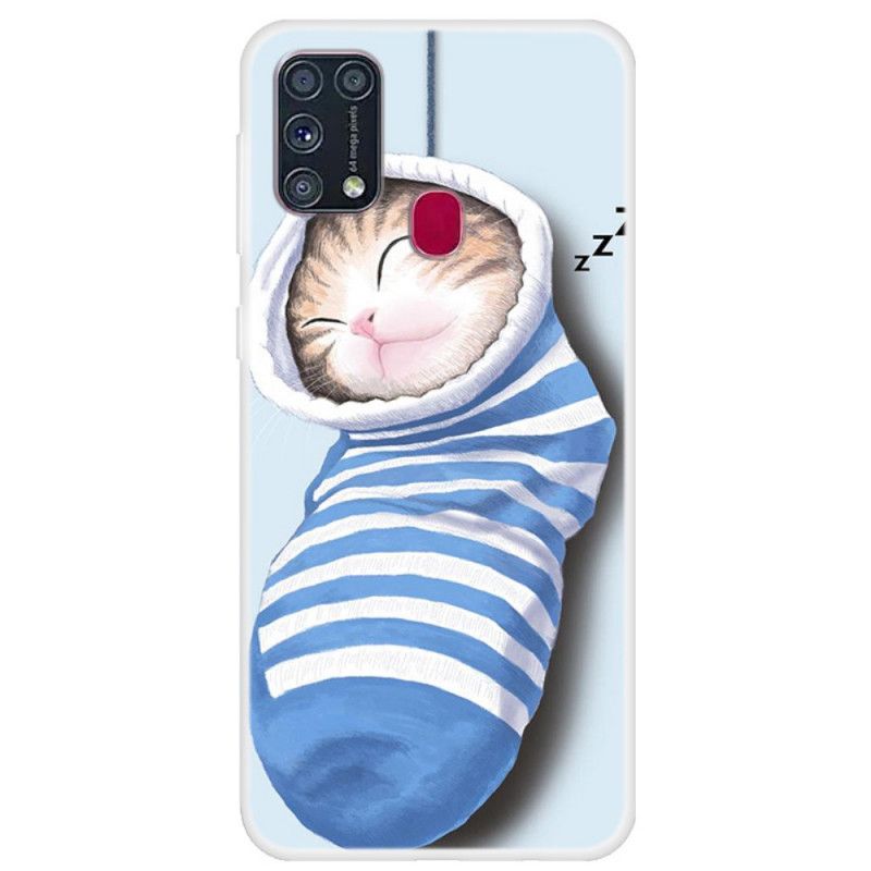 Hülle Samsung Galaxy M31 Schlafendes Kätzchen