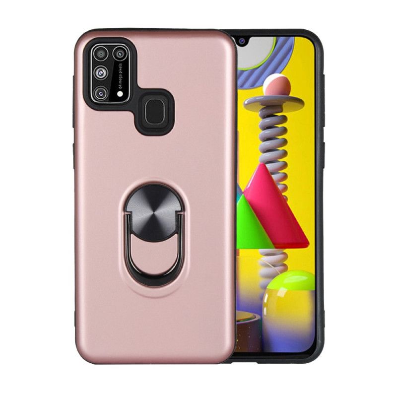 Hülle Samsung Galaxy M31 Schwarz Abnehmbar Mit Stützring