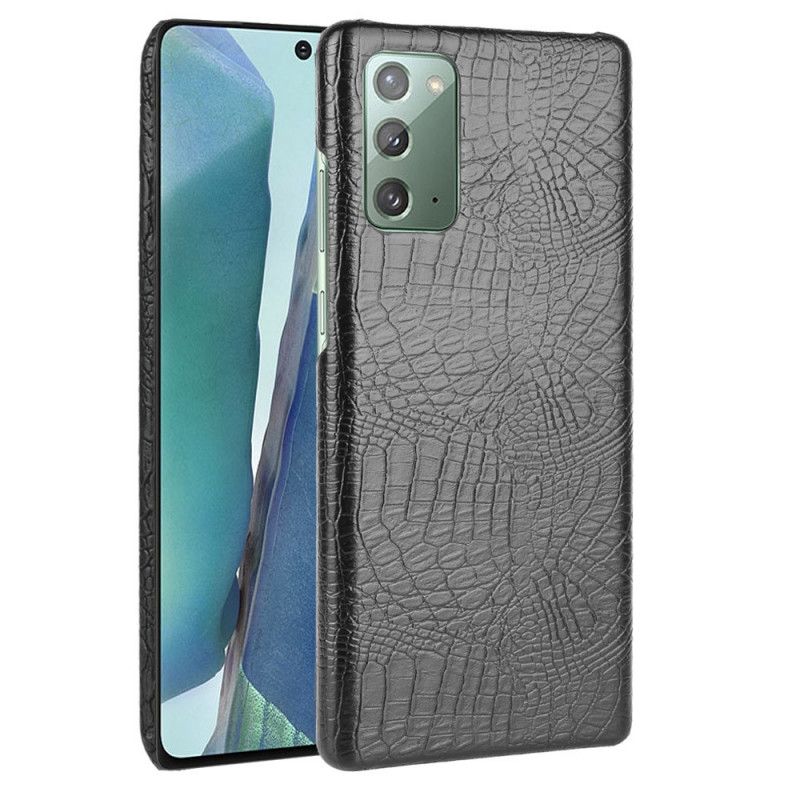 Hülle Samsung Galaxy M31 Schwarz Krokodilhauteffekt