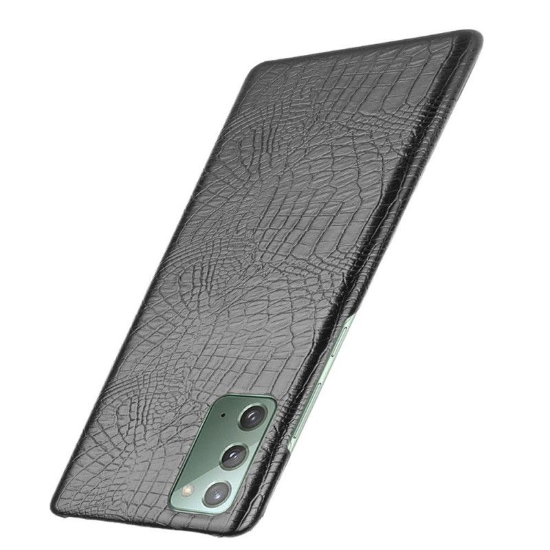Hülle Samsung Galaxy M31 Schwarz Krokodilhauteffekt