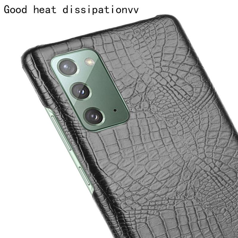 Hülle Samsung Galaxy M31 Schwarz Krokodilhauteffekt