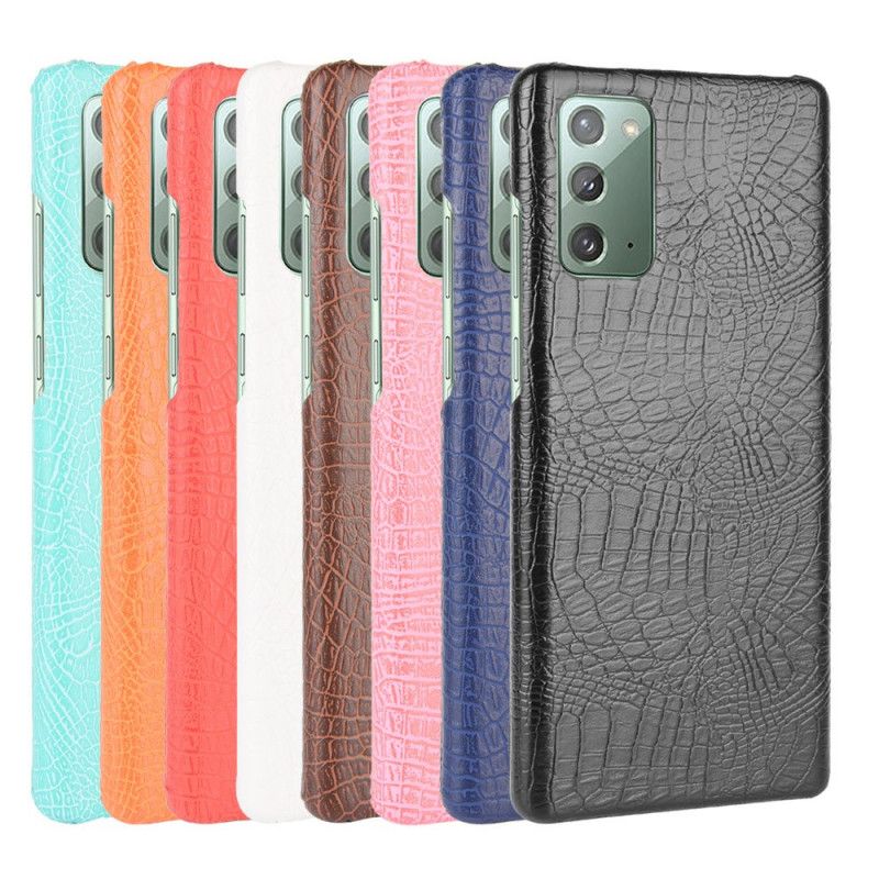Hülle Samsung Galaxy M31 Schwarz Krokodilhauteffekt