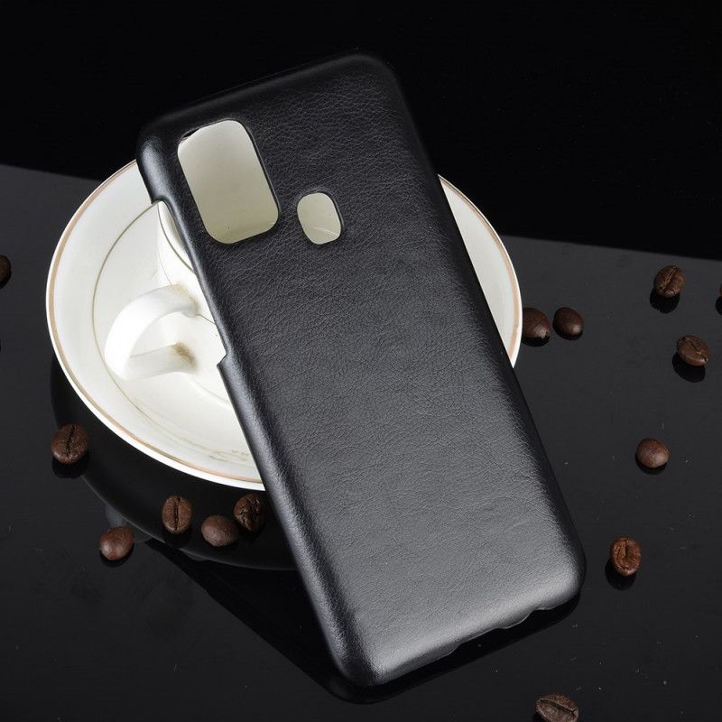 Hülle Samsung Galaxy M31 Schwarz Performance Lychee Ledereffekt