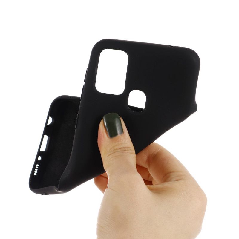 Hülle Samsung Galaxy M31 Schwarz Silikonflüssigkeit