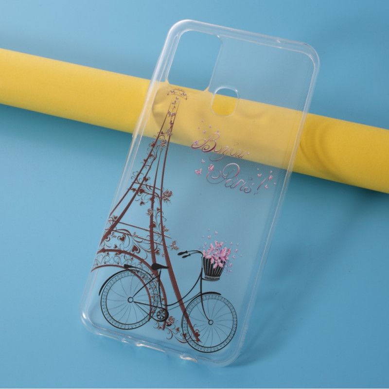 Hülle Samsung Galaxy M31 Transparent Hallo Paris