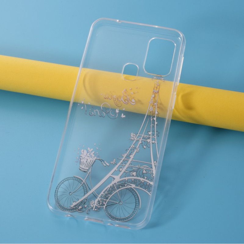 Hülle Samsung Galaxy M31 Transparent Hallo Paris