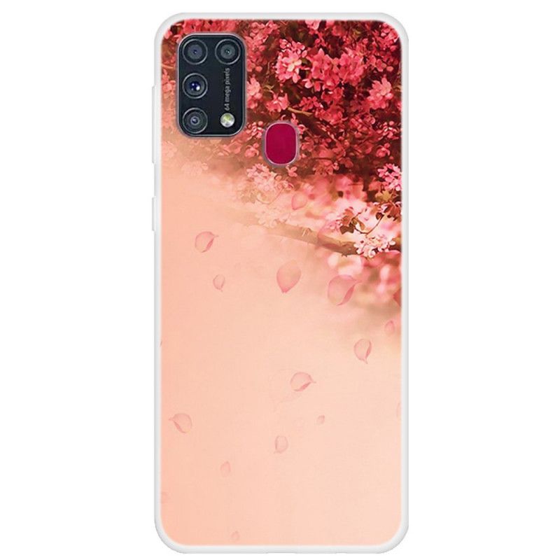 Hülle Samsung Galaxy M31 Transparenter Romantischer Baum