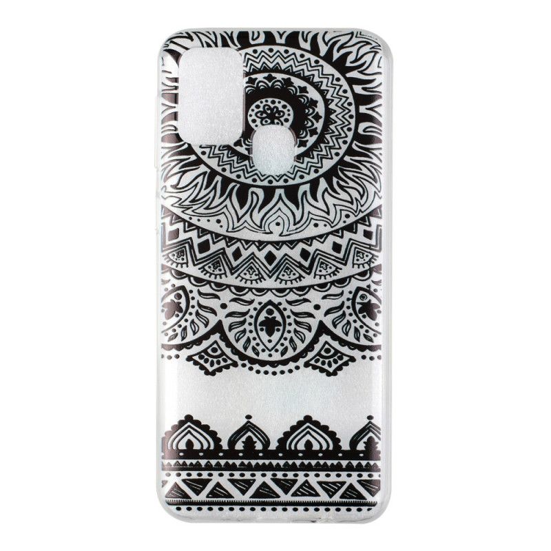 Hülle Samsung Galaxy M31 Transparentes Blumenmandala