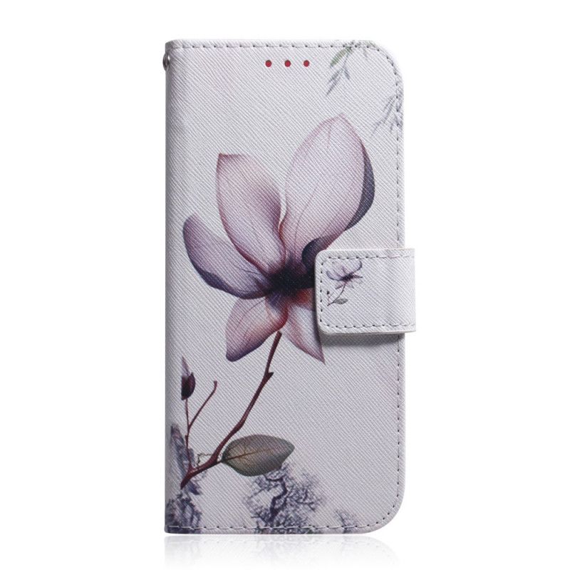 Lederhüllen Samsung Galaxy M31 Alte Rosenblüte