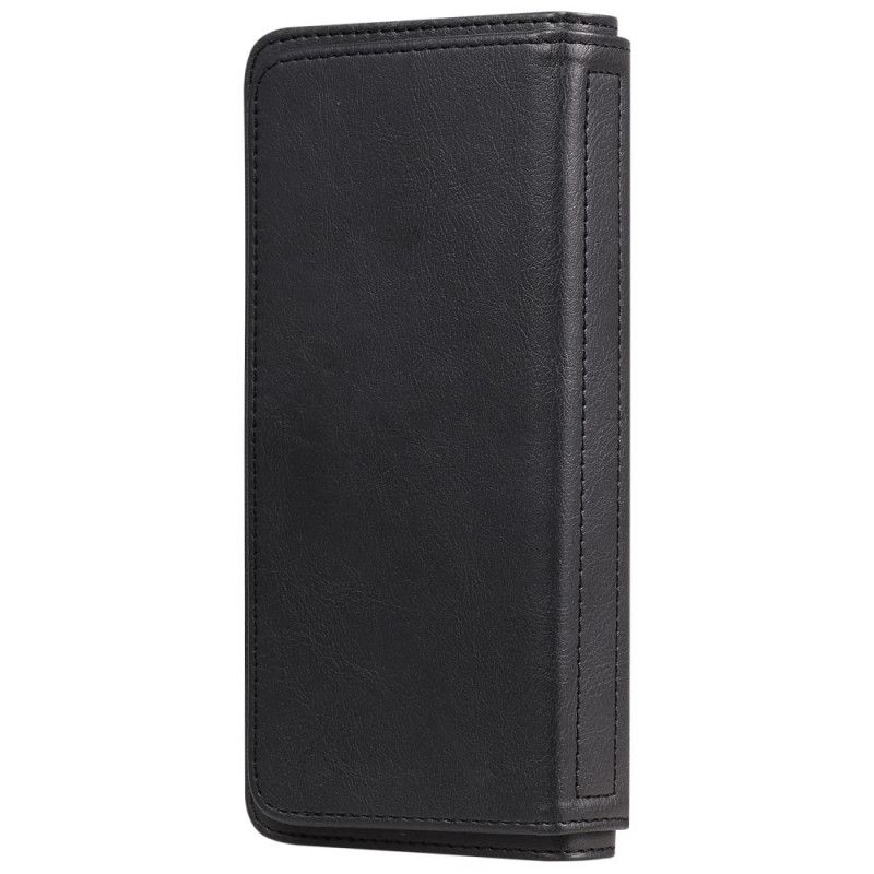 Lederhüllen Samsung Galaxy M31 Schwarz 10 Multifunktionskartenhalter