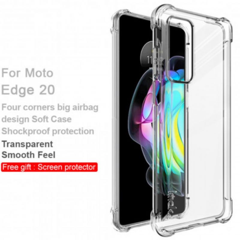 Hülle Motorola Edge 20 Handyhülle Transparent Mit Imak-siebfolie