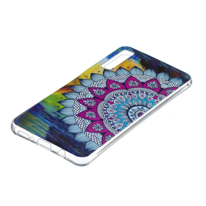 Hülle Samsung Galaxy A7 Fluoreszierendes Farbiges Mandala