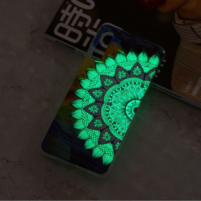Hülle Samsung Galaxy A7 Fluoreszierendes Farbiges Mandala