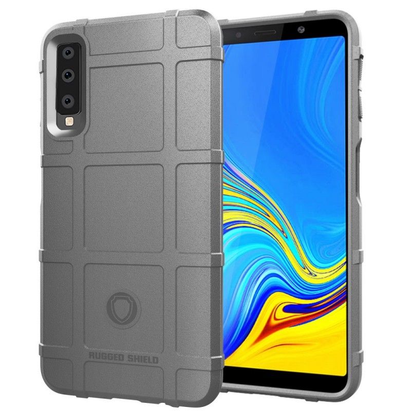 Hülle Samsung Galaxy A7 Schwarz Robuster Schild