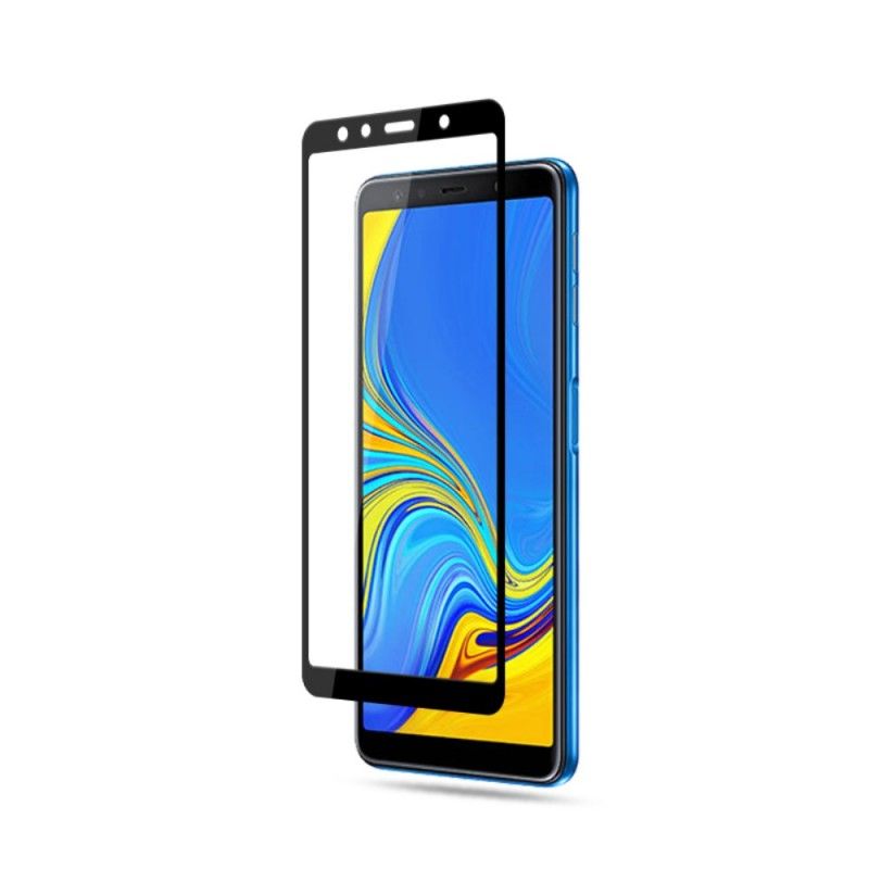 Schutz Aus Gehärtetem Glas Samsung Galaxy A7 Schwarz Mocolo