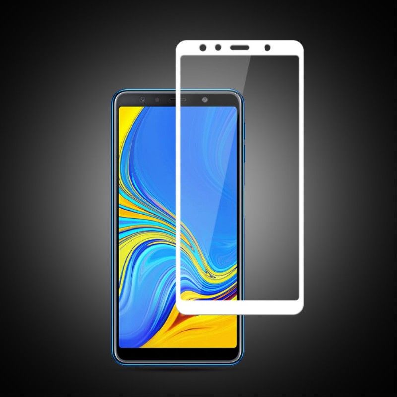 Schutz Aus Gehärtetem Glas Samsung Galaxy A7 Schwarz Mocolo