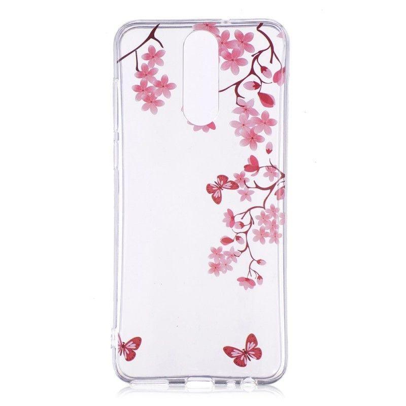 Hülle Für Huawei Mate 10 Lite Transparenter Blühender Baum