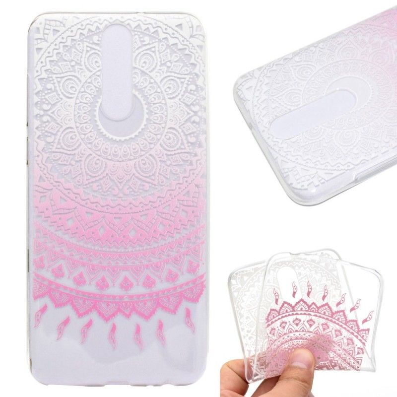 Hülle Huawei Mate 10 Lite Pink Transparentes Buntes Mandala