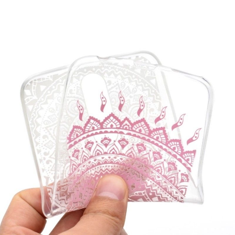 Hülle Huawei Mate 10 Lite Pink Transparentes Buntes Mandala