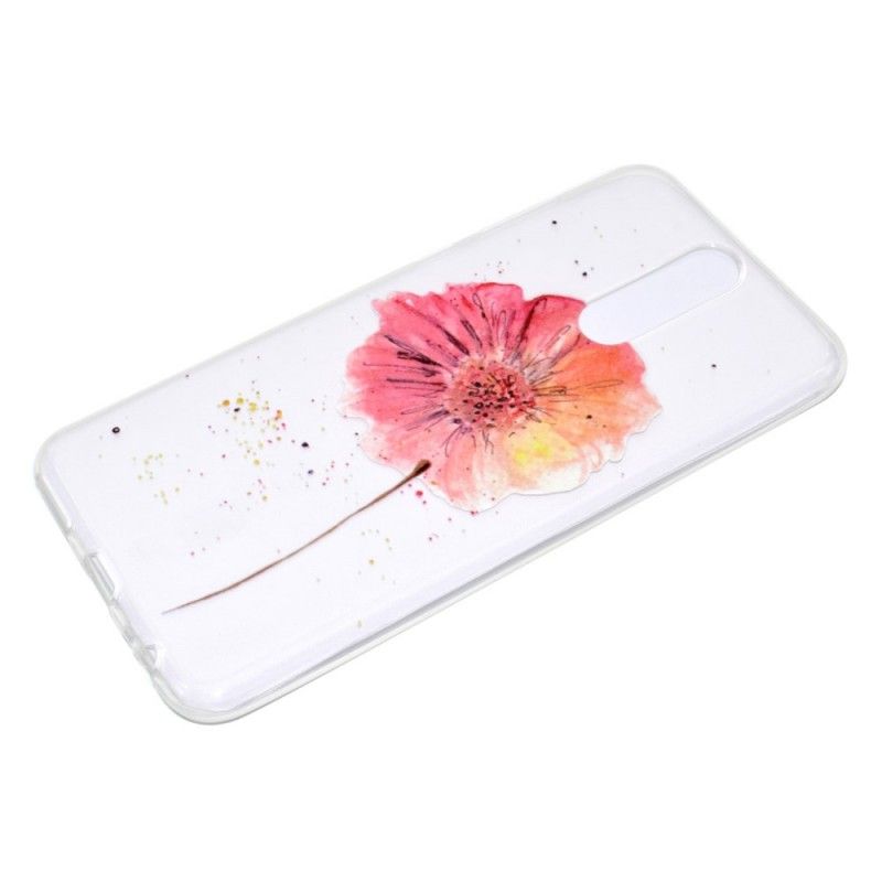 Hülle Huawei Mate 10 Lite Transparente Aquarellmohnblume