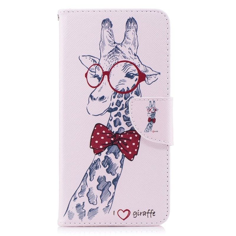 Lederhüllen Für Huawei Mate 10 Lite Nerd-Giraffe