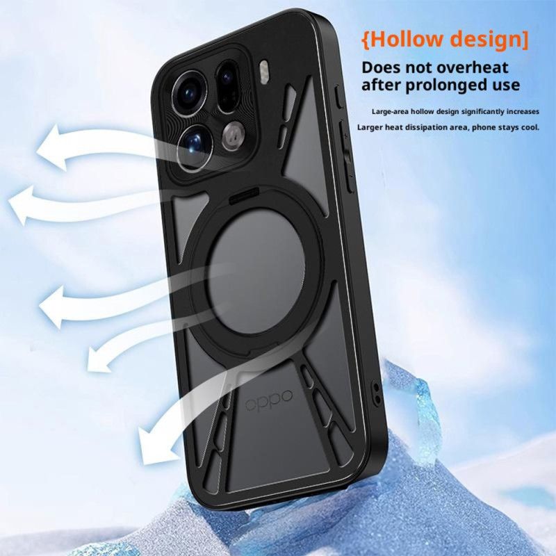 Hülle Oppo Find X9 5g Drehbarer Magnethalter Und Wärmeableitung
