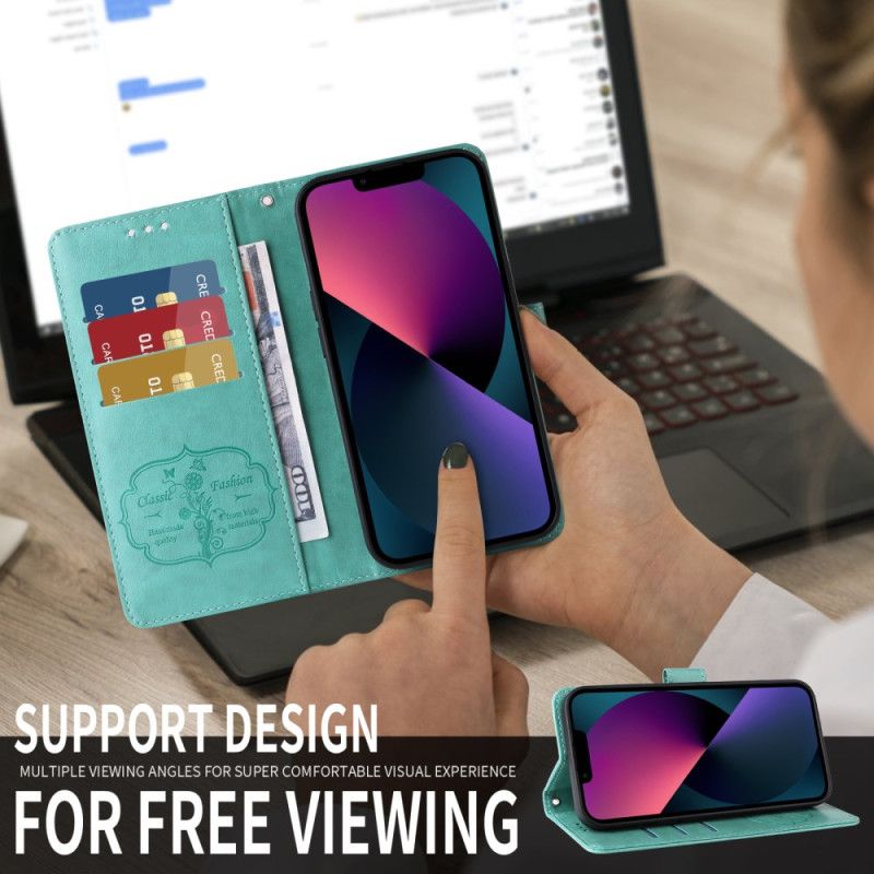 Lederhüllen Oppo Find X9 5g Blumen-schmetterlingsmuster