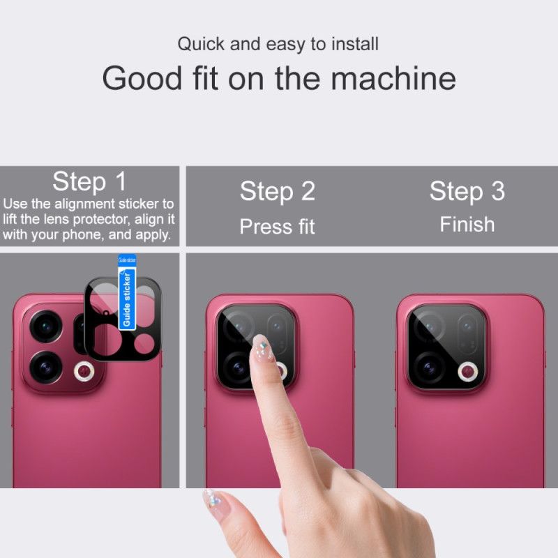 Linsenschutzfolie Aus Gehärtetem Glas Für Oppo Find X9 5g (schwarze Version)