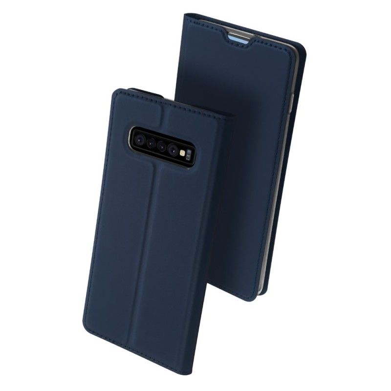 Flip Case Für Samsung Galaxy S10 Schwarz Erstklassige Serie
