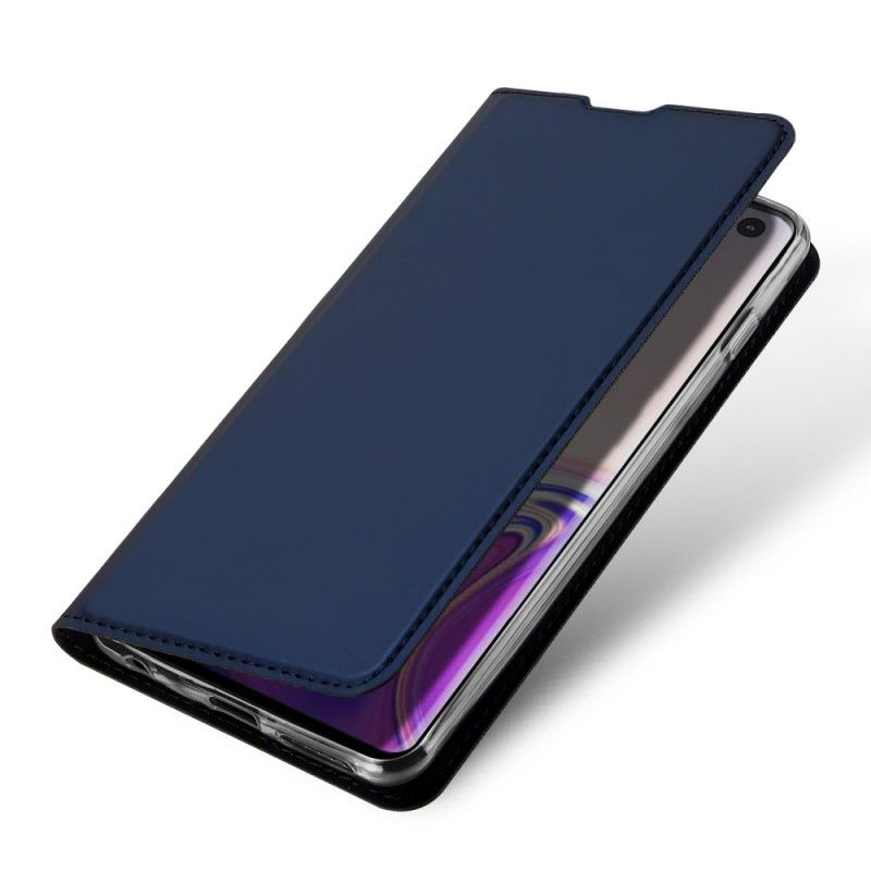 Flip Case Für Samsung Galaxy S10 Schwarz Erstklassige Serie