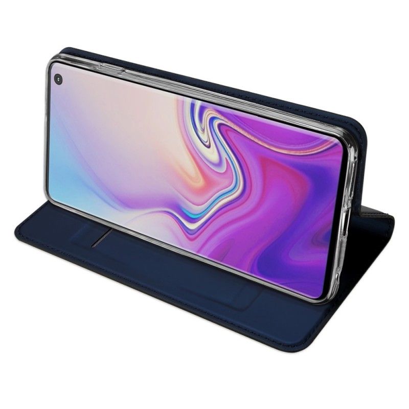 Flip Case Für Samsung Galaxy S10 Schwarz Erstklassige Serie