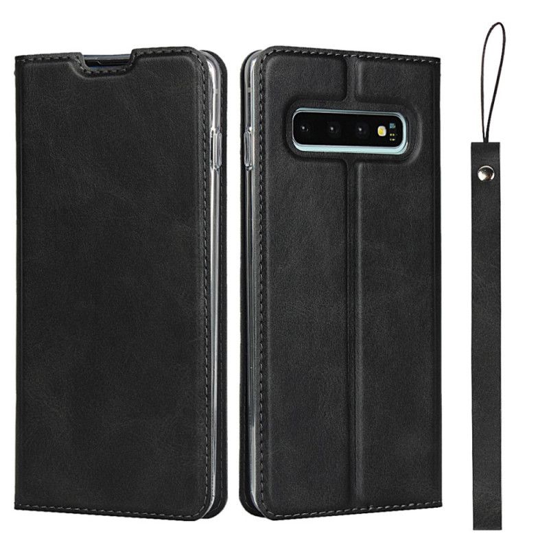 Flip Case Samsung Galaxy S10 Schwarz Ultra-Finesse