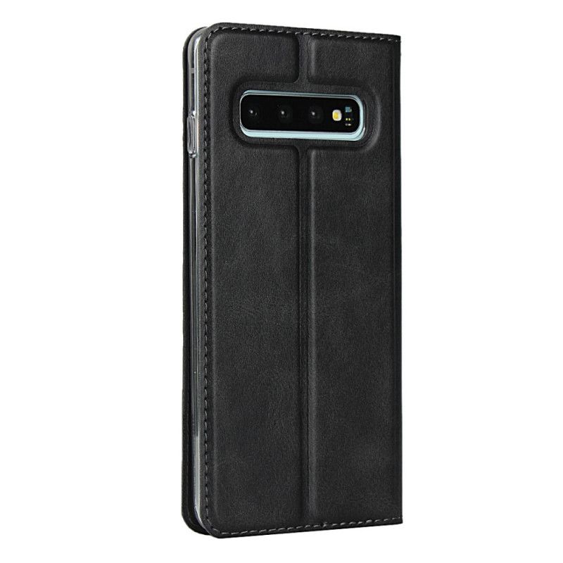 Flip Case Samsung Galaxy S10 Schwarz Ultra-Finesse