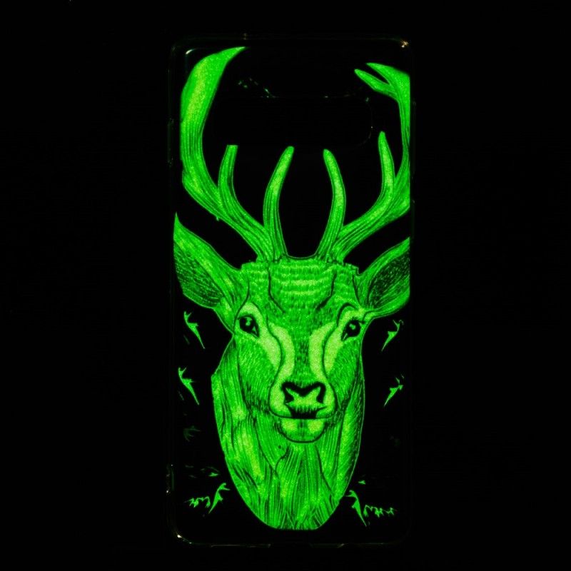 Hülle Samsung Galaxy S10 Handyhülle Fluoreszierender Majestätischer Hirsch