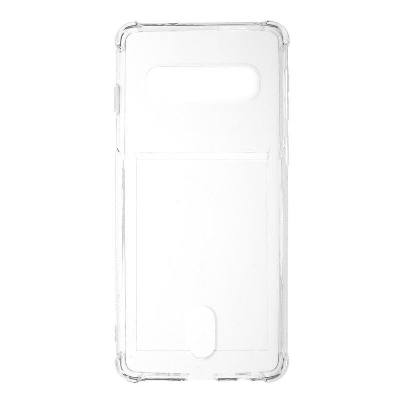 Hülle Samsung Galaxy S10 Handyhülle Transparenter Kartenhalter