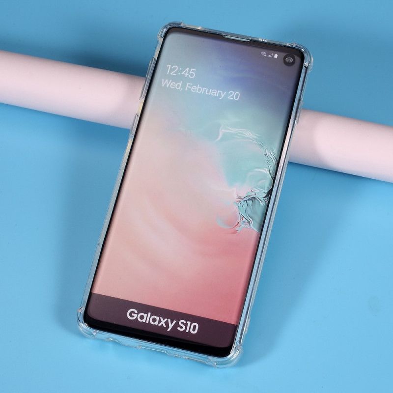 Hülle Samsung Galaxy S10 Handyhülle Transparenter Kartenhalter