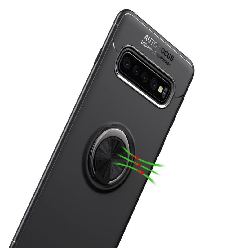 Hülle Samsung Galaxy S10 Schwarz Drehring